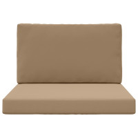 Produktbild för Utomhus Soffa Kudde 2 pcs Taupe Polyester