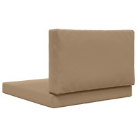 Produktbild för Utomhus Soffa Kudde 2 pcs Taupe Polyester