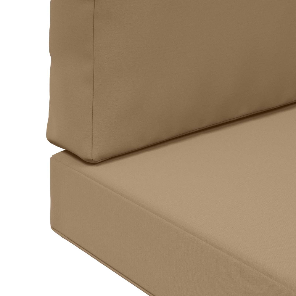 Produktbild för Utomhus Soffa Kudde 2 pcs Taupe Polyester