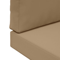 Produktbild för Utomhus Soffa Kudde 2 pcs Taupe Polyester