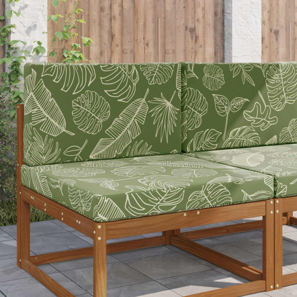Produktbild för Utomhus Soffa Kudde 2 pcs Bladdesign Polyester