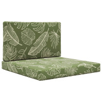 Produktbild för Utomhus Soffa Kudde 2 pcs Bladdesign Polyester