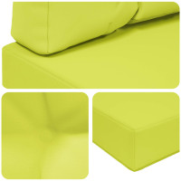 Produktbild för Utomhus Soffa Kudde 2 pcs Grön Polyester
