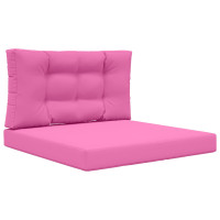 Produktbild för Utomhus Soffa Kudde 2 pcs Rosa Polyester