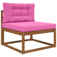 Produktbild för Utomhus Soffa Kudde 2 pcs Rosa Polyester