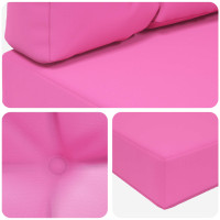 Produktbild för Utomhus Soffa Kudde 2 pcs Rosa Polyester