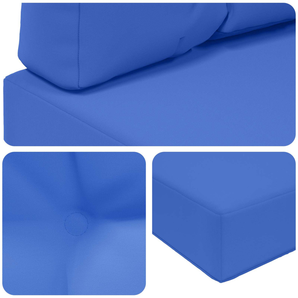 Produktbild för Utomhus Soffa Kudde 2 pcs Turkos Polyester