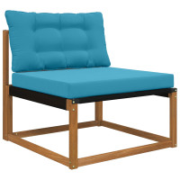 Produktbild för Utomhus Soffa Kudde Polyester Kungsblå 80 x 68,5 x 8 cm