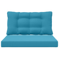 Produktbild för Utomhus Soffa Kudde Polyester Kungsblå 80 x 68,5 x 8 cm
