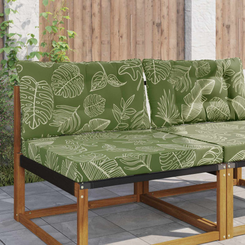 vidaXL Utomhus Soffa Kudde Polyester Bladdesign 80 x 68,5 x 8 cm