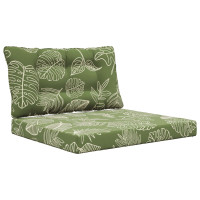 Produktbild för Utomhus Soffa Kudde Polyester Bladdesign 80 x 68,5 x 8 cm