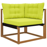 Produktbild för Utomhus Soffa Kudde Polyester Grön 80 x 43 x 10 cm