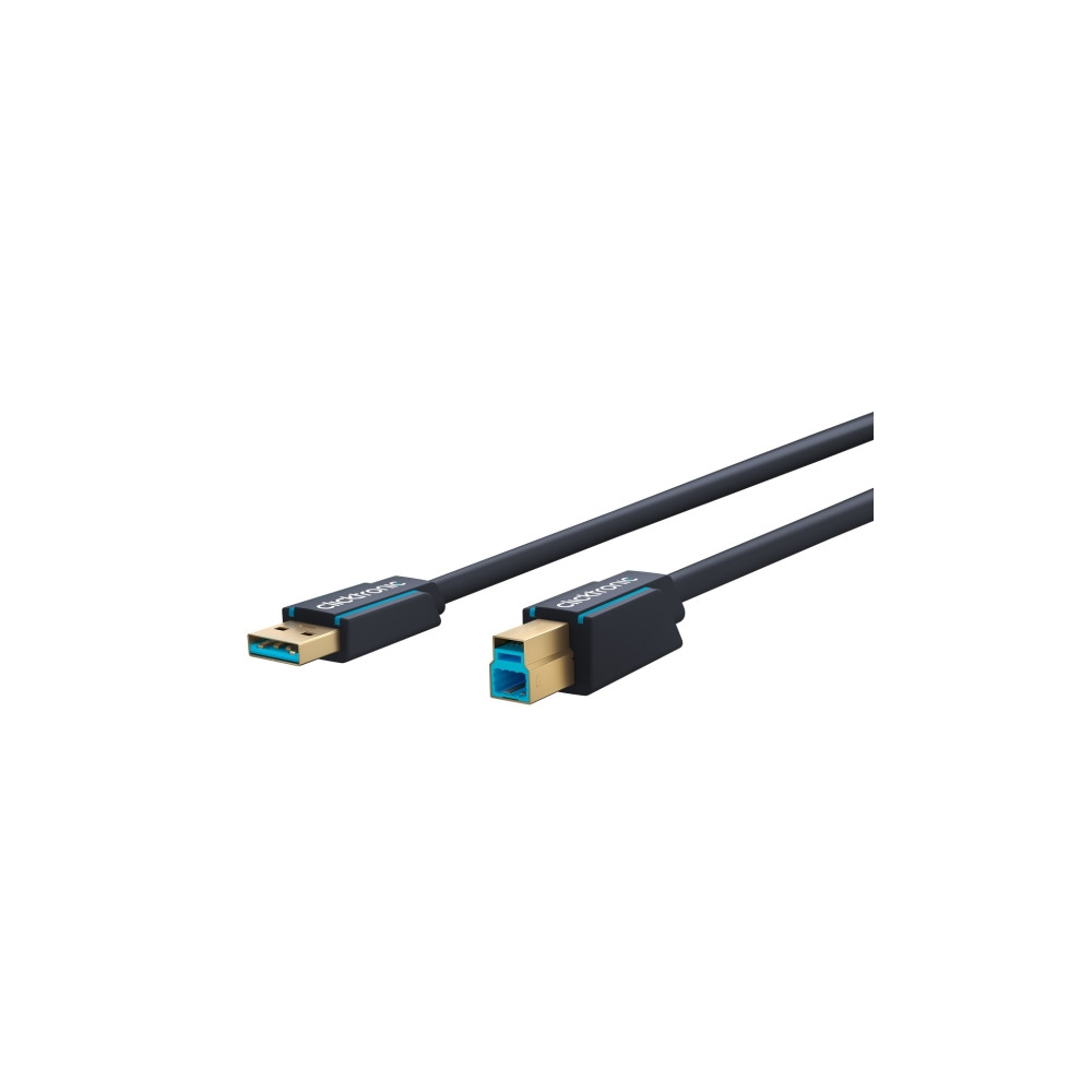 Produktbild för ClickTronic - USB-kabel - USB typ A till USB Type B - 1.8 m