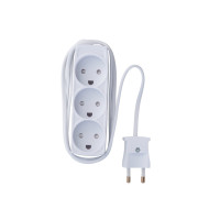 Produktbild för E-Line 3-väggdosa 2x0.75 mm2