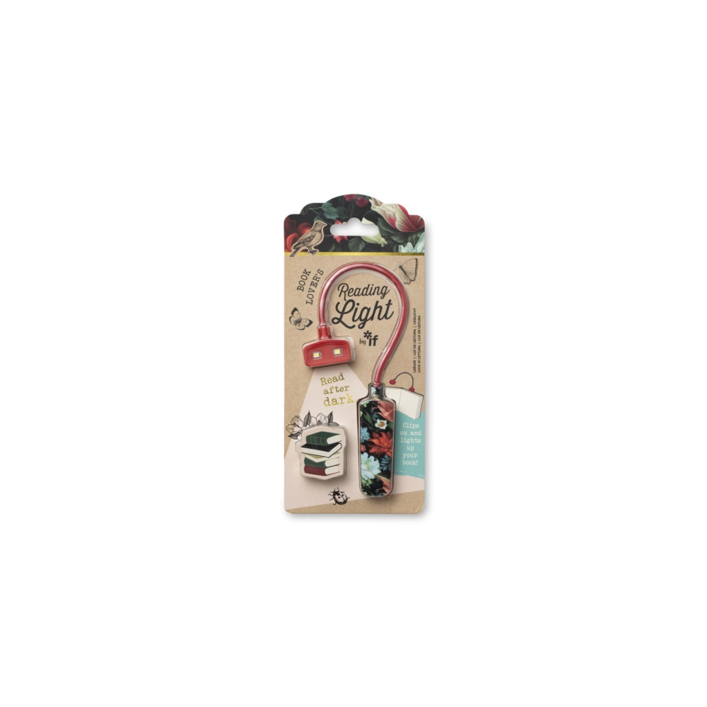 Produktbild för Book Lover's Reading Light - Dark Floral