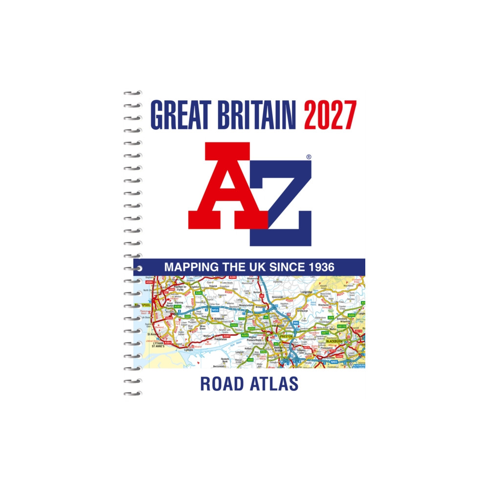 Produktbild för A -Z Great Britain Road Atlas 2027 (A4 Spiral) (bok, spiral, eng)