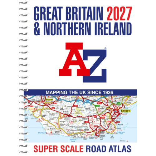 HarperCollins Publishers A -Z Great Britain Super Scale Road Atlas 2027 (A3 Spiral) (bok, spiral, eng)