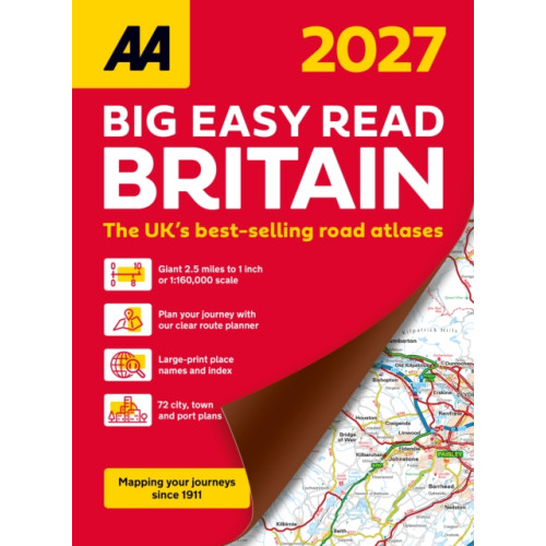AA Publishing AA Big Easy Read Atlas Britain 2027 (bok, spiral, eng)