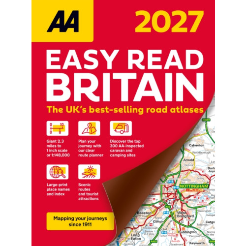AA Publishing AA Easy Read Atlas Britain 2027 (bok, spiral, eng)