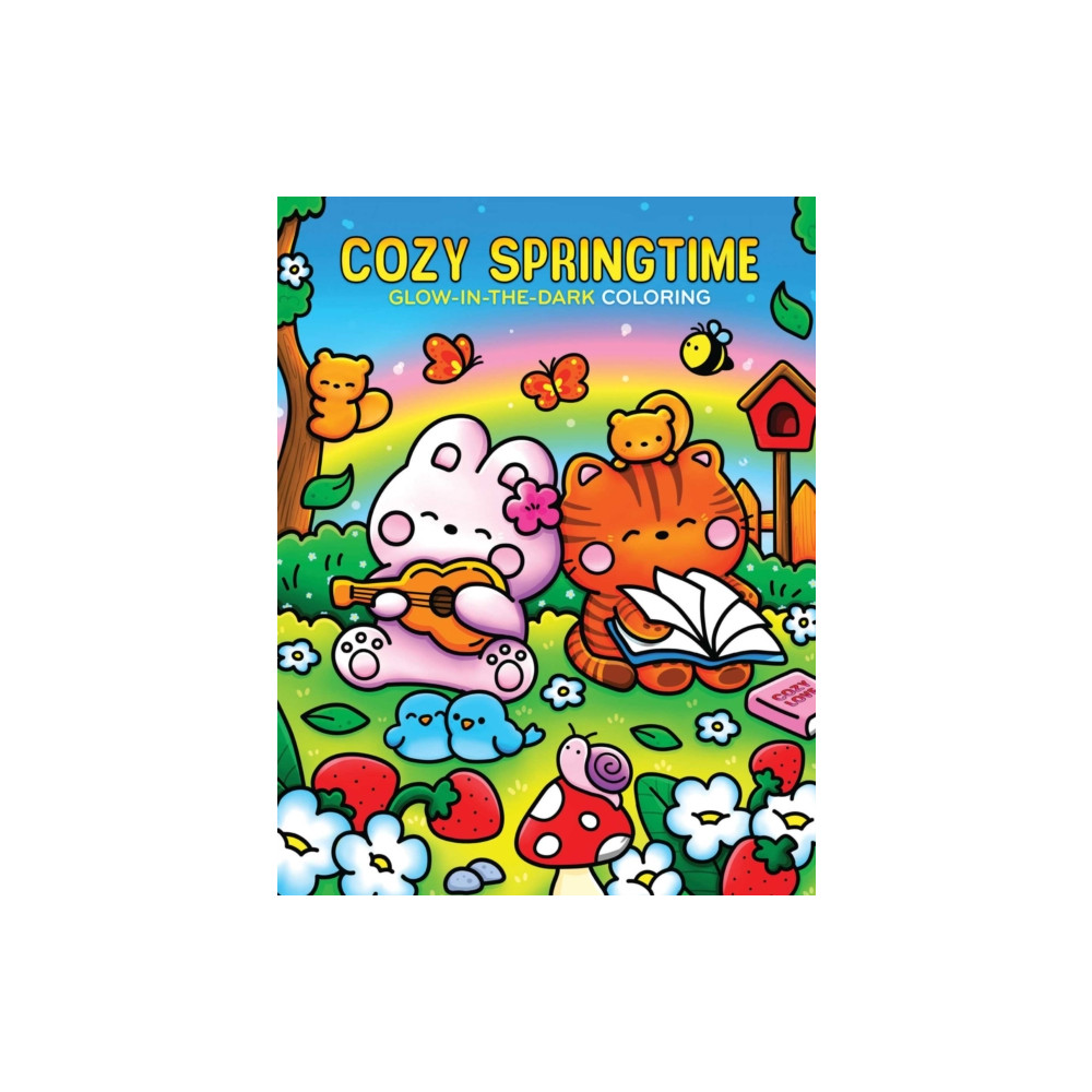 Produktbild för Cozy Springtime Glow-in-the-Dark Coloring (häftad, eng)