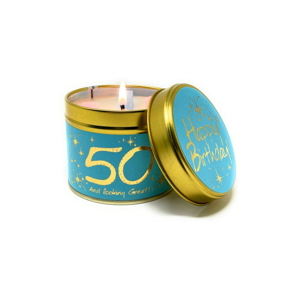 Produktbild för Happy Birthday 50 - Scented Tin Candle