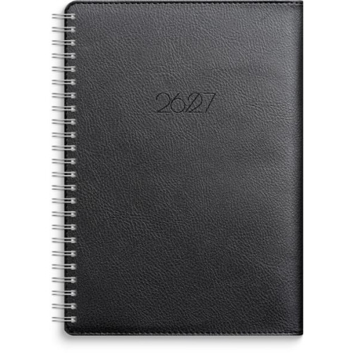 Burde Kalender Study Twist A5 svart 26/27