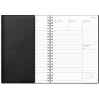 Produktbild för Kalender Study Twist A5 svart 26/27
