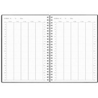 Produktbild för Kalender Study Twist A5 svart 26/27