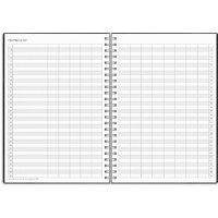 Produktbild för Kalender Study Twist A5 svart 26/27