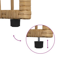 Produktbild för Utomhusbänk Enfärgad Naturlig och Grädde 116 x 55 x 82 cm