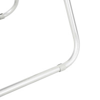 Produktbild för Fällstol 8 pcs Vit 48 x 43,5 x 81 cm Konstläder