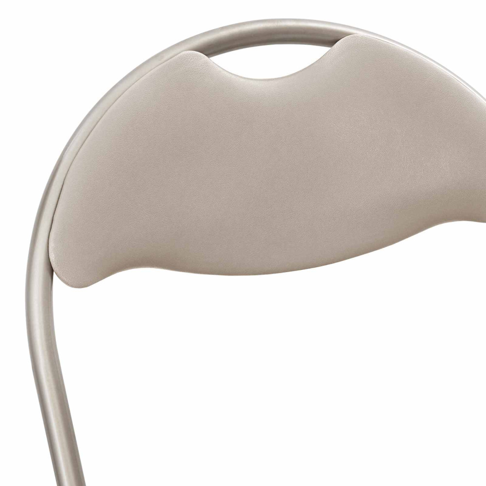 Produktbild för Fällstol 8 pcs Sand 48 x 43,5 x 81 cm Konstläder