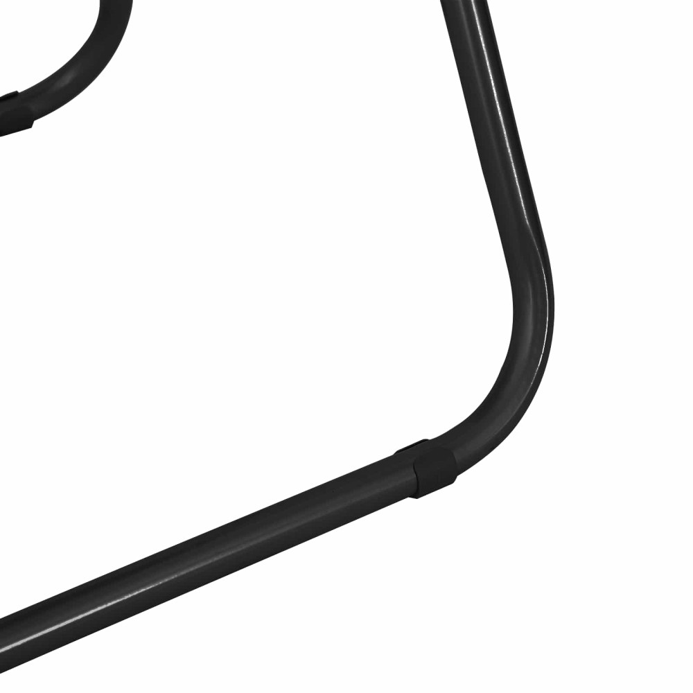 Produktbild för Fällstol 8 pcs Svart 48 x 43,5 x 81 cm Konstläder