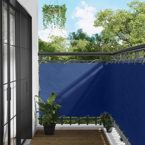 vidaXL Balkong Skärm Blå 110 x 300 cm Oxford Tyg