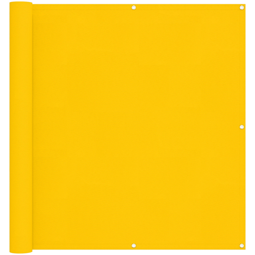 Produktbild för Balkong Skärm Gul 110 x 700 cm Oxford Tyg