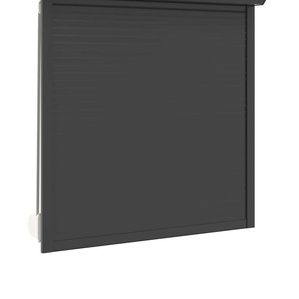 Produktbild för Rulljalusi Antracit 130 x 140 cm Aluminium och polyuretan
