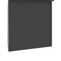 Produktbild för Rulljalusi Antracit 130 x 140 cm Aluminium och polyuretan