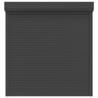 Produktbild för Rulljalusi Antracit 130 x 140 cm Aluminium och polyuretan