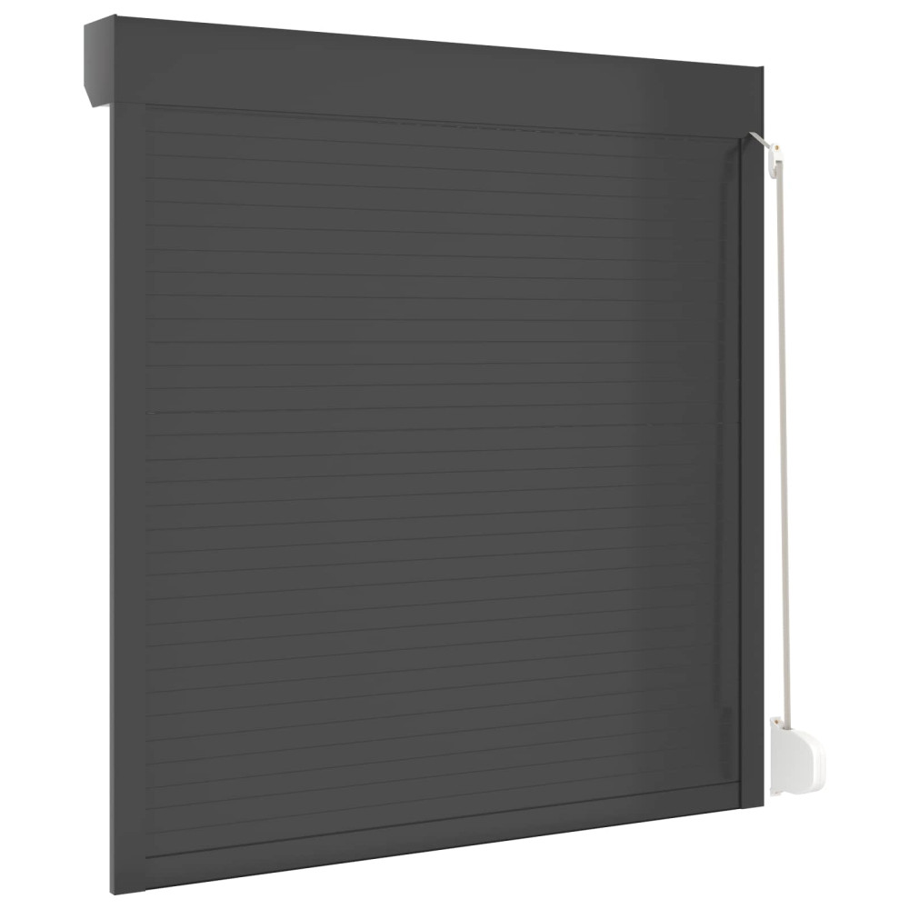 Produktbild för Rulljalusi Antracit 130 x 140 cm Aluminium och polyuretan