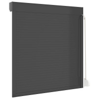 Produktbild för Rulljalusi Antracit 130 x 140 cm Aluminium och polyuretan