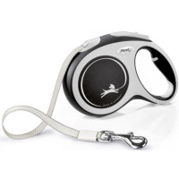 Produktbild för Flexi New COMFORT, Hund, Fleksibel hundesnor, Sort, Grå, Tap...
