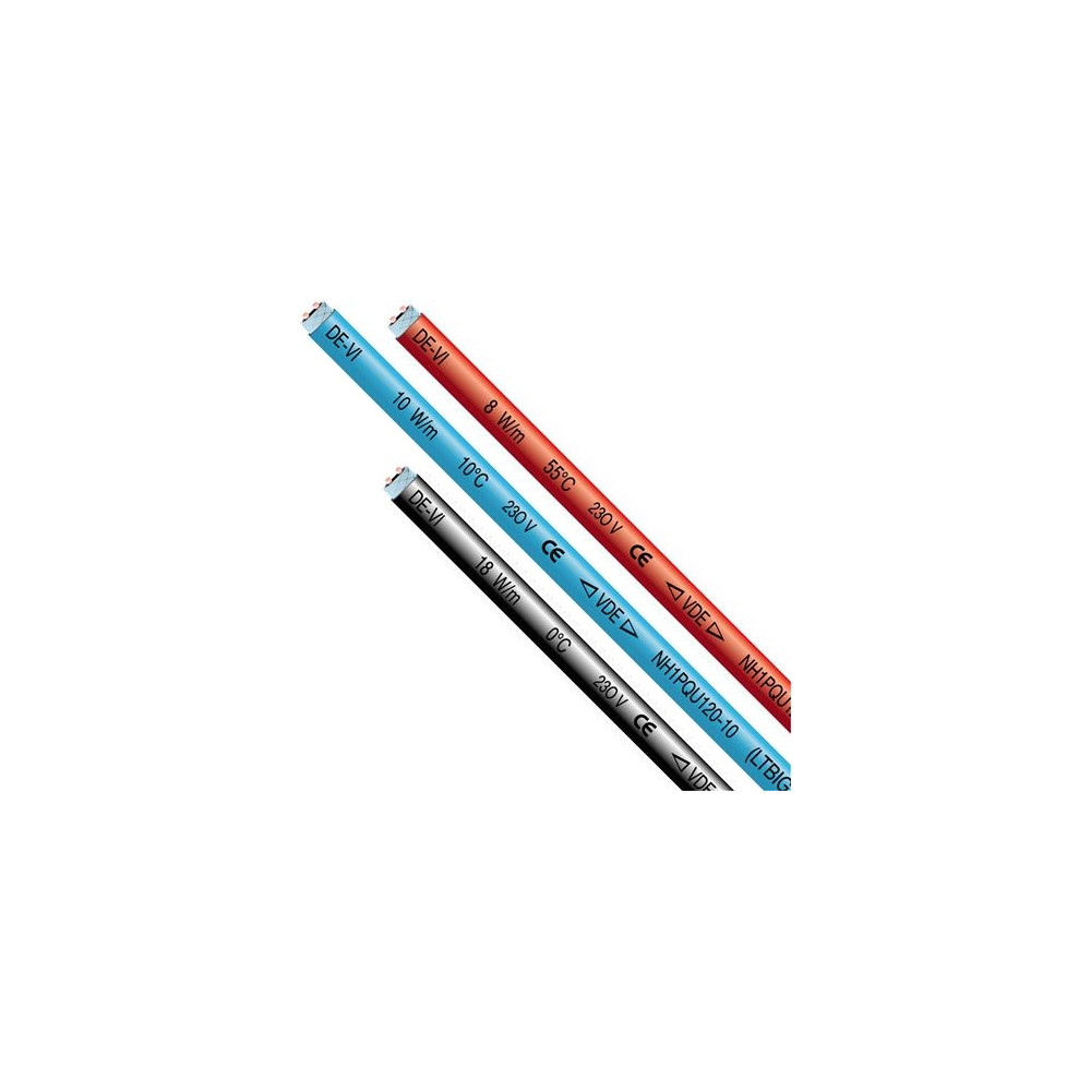 Produktbild för Devi-iceguard 18w 6m 108w 230v 2-trådig med skärm självbegrä...