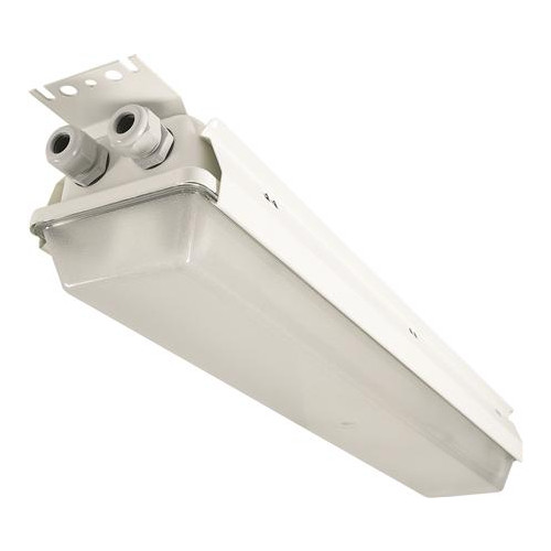 Solar Plus Super Marine LEDtro 2x10W/840 EL 600mm, stålbotten med polyk...