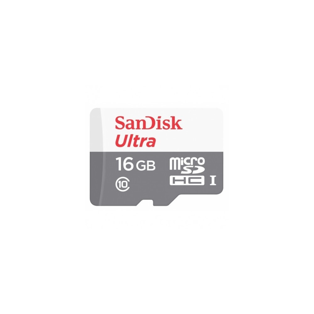 Produktbild för SanDisk Ultra - flash-minneskort - 16 GB - microSDHC UHS-I