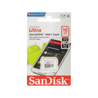 Produktbild för SanDisk Ultra - flash-minneskort - 16 GB - microSDHC UHS-I
