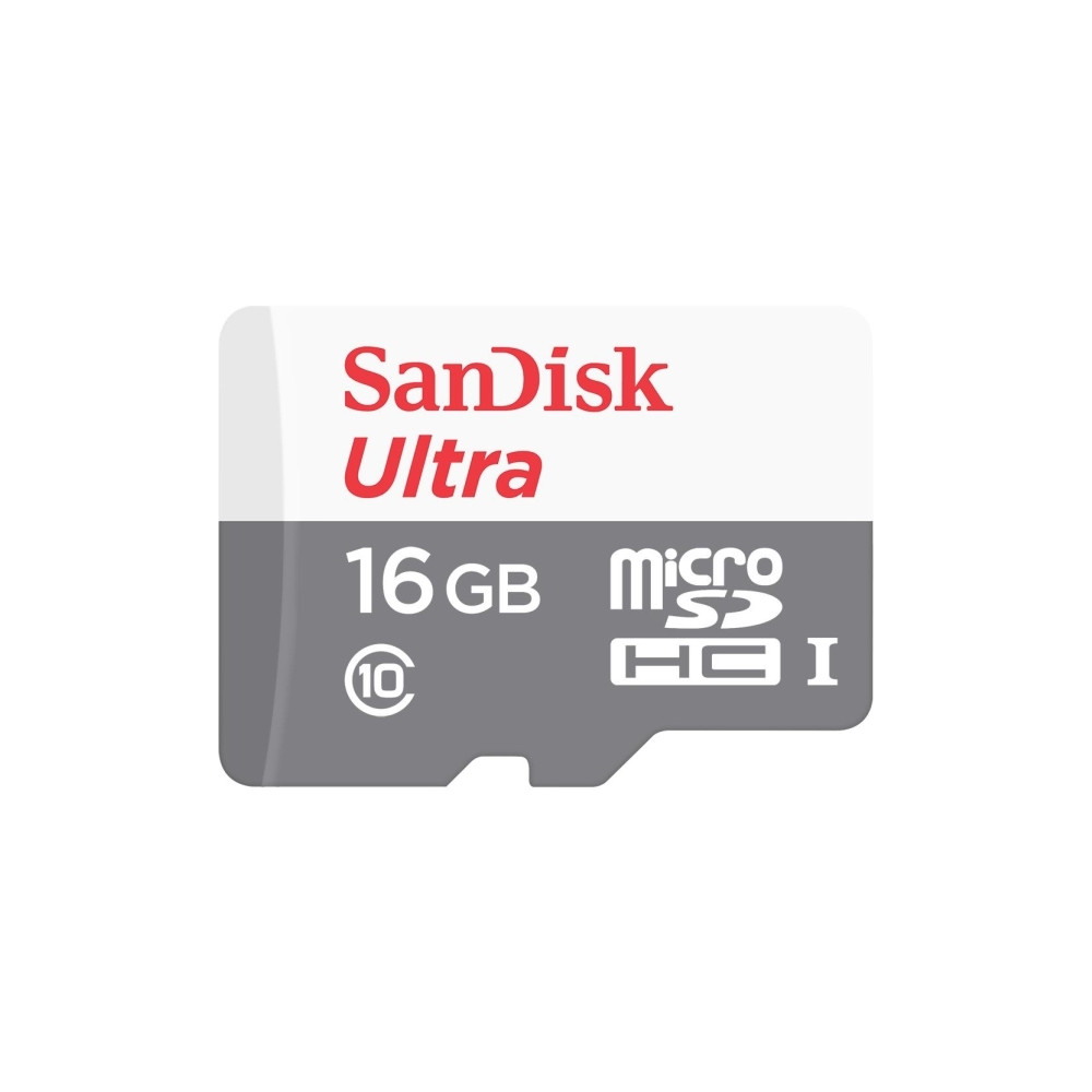 Produktbild för SanDisk Ultra - flash-minneskort - 16 GB - microSDHC UHS-I