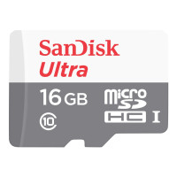 Produktbild för SanDisk Ultra - flash-minneskort - 16 GB - microSDHC UHS-I