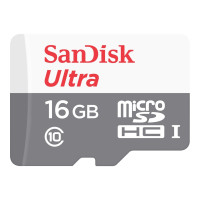 Produktbild för SanDisk Ultra - flash-minneskort - 16 GB - microSDHC UHS-I
