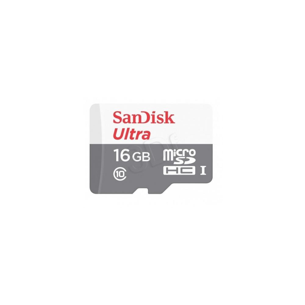 Produktbild för SanDisk Ultra - flash-minneskort - 16 GB - microSDHC UHS-I