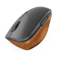 Produktbild för Lenovo Go - mus - 2.4 GHz - grå, kork